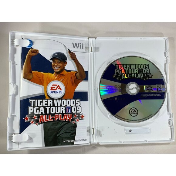 Tiger Woods PGA Tour 09 All-Play Nintendo Wii Game Complete Case Manual Tested - Picture 2 of 8